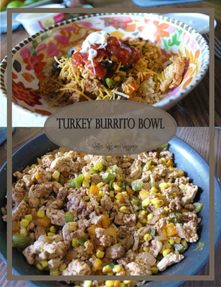 Turkey Burrito Bowls Light Recipes For One — Lattes, Life & Luggage
