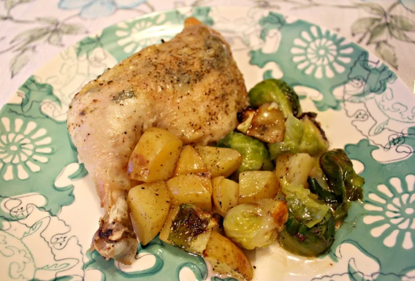 Herb Roasted Chicken with Baby Potatoes Date Night Recipes — Lattes