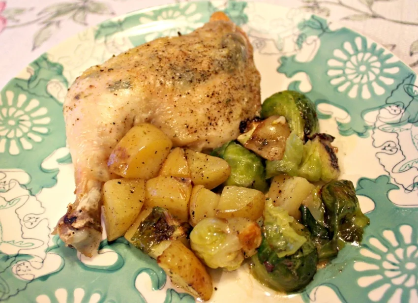 Herb Roasted Chicken with Baby Potatoes Date Night Recipes — Lattes