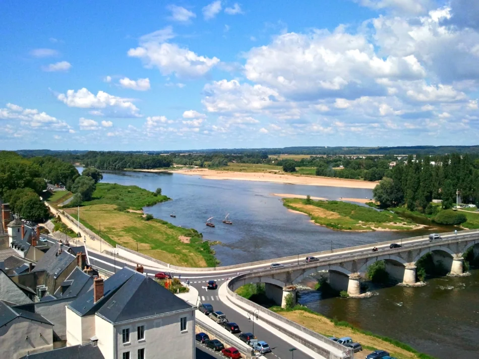 Overlooking the Loire from the Château Royal d’Amboise gardens