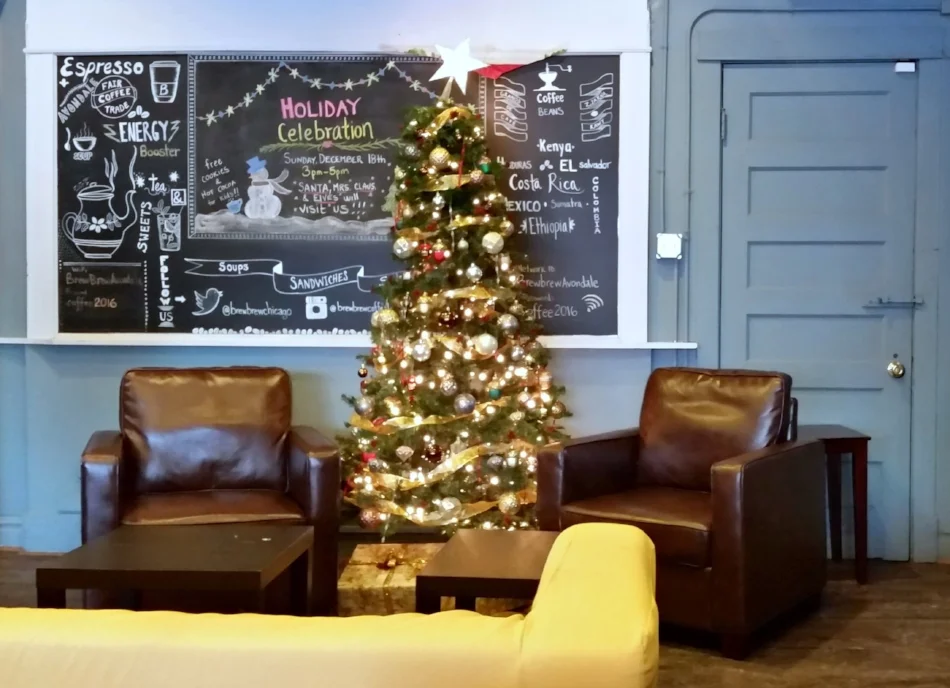 Christmas time at Brew Brew Coffee & Tea