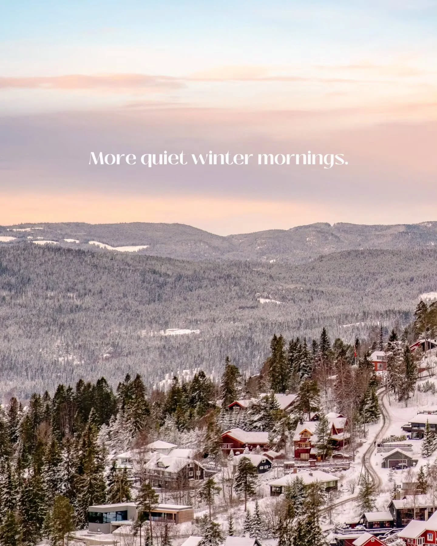 Ready to trade hustle and bustle for quiet mornings with a steaming mug of coffee and great views? 

From Boyne Falls to the Dolomites, these eight destinations are tailor-made for a serene winter escape. Think ski slopes if you&rsquo;re up for an ad