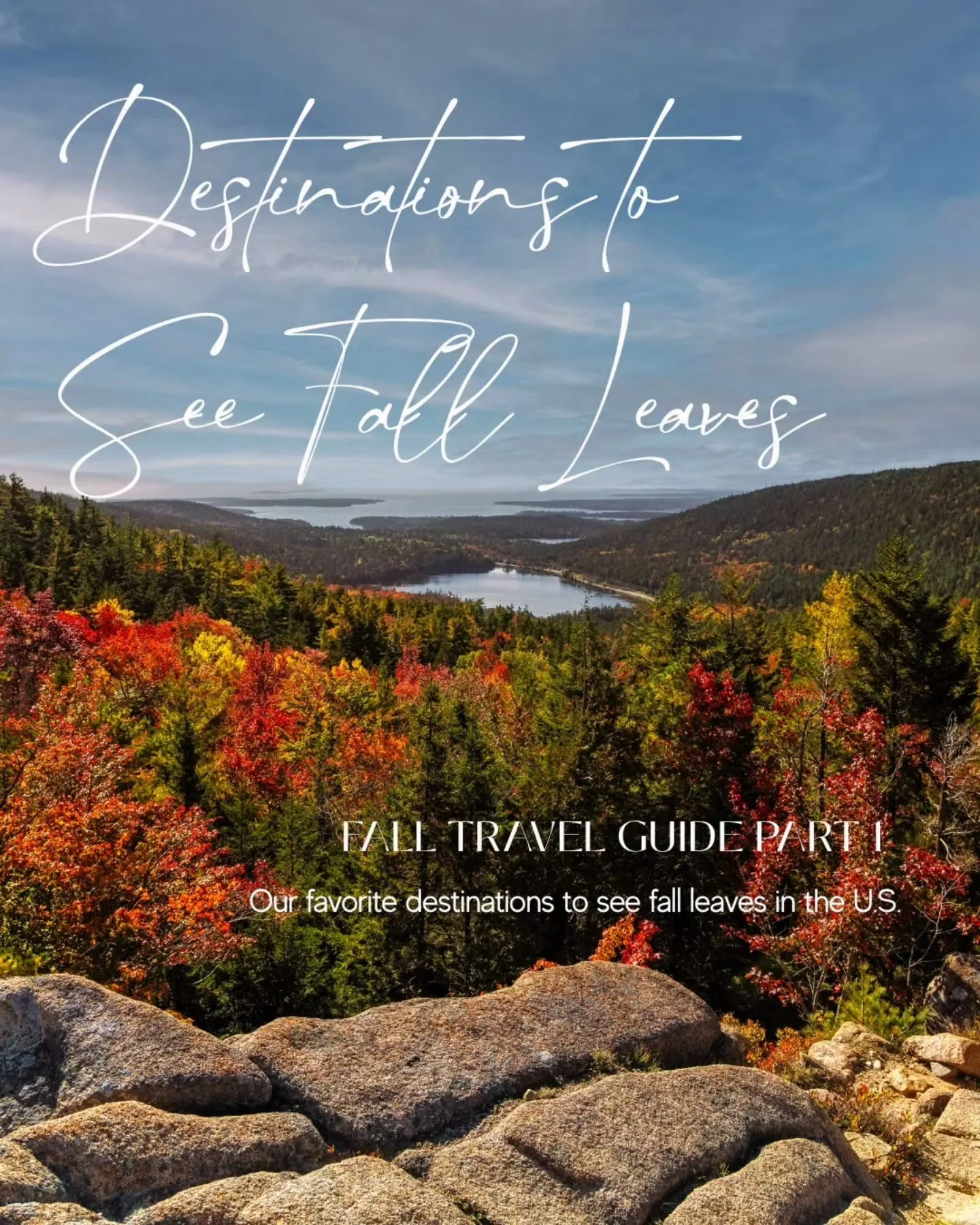 Where to See Fall Leaves in the US (Part 1)

Looking for a weekend getaway this fall? Save this post for ideas on to experience spectacular fall leaves 🍂

Whether you're spending time in New England, or on the West Coast, these are some of our favor