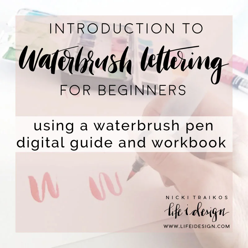 water brush calligraphy worksheets