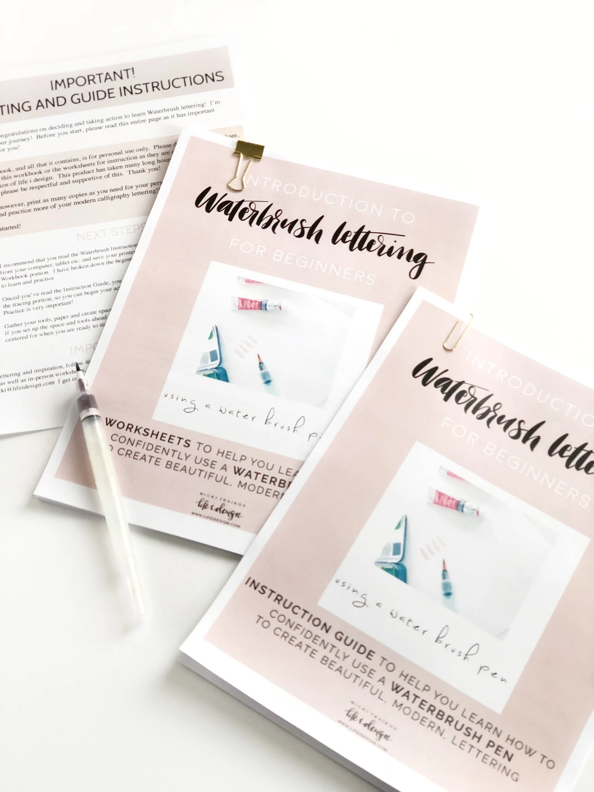 waterbrush lettering for beginners