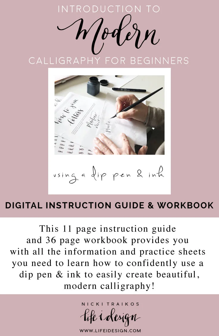 how to do calligraphy with a dip pen