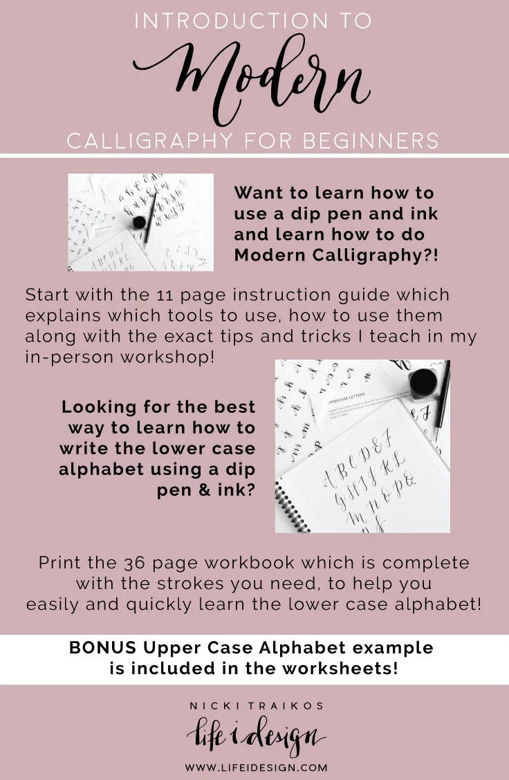 Modern Calligraphy Practice Sheets