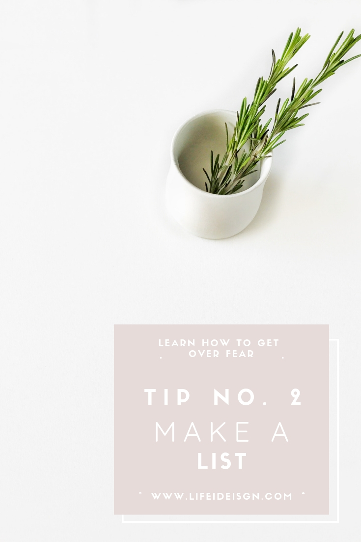 No. 2 MAKE A LIST