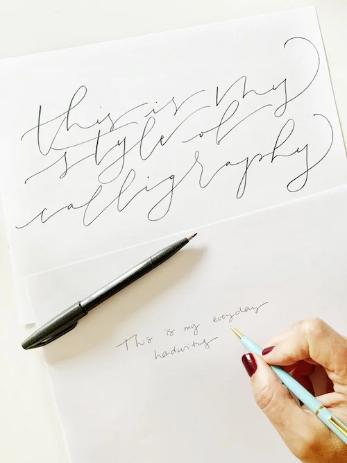 my everyday handwriting vs. lettering.jpg