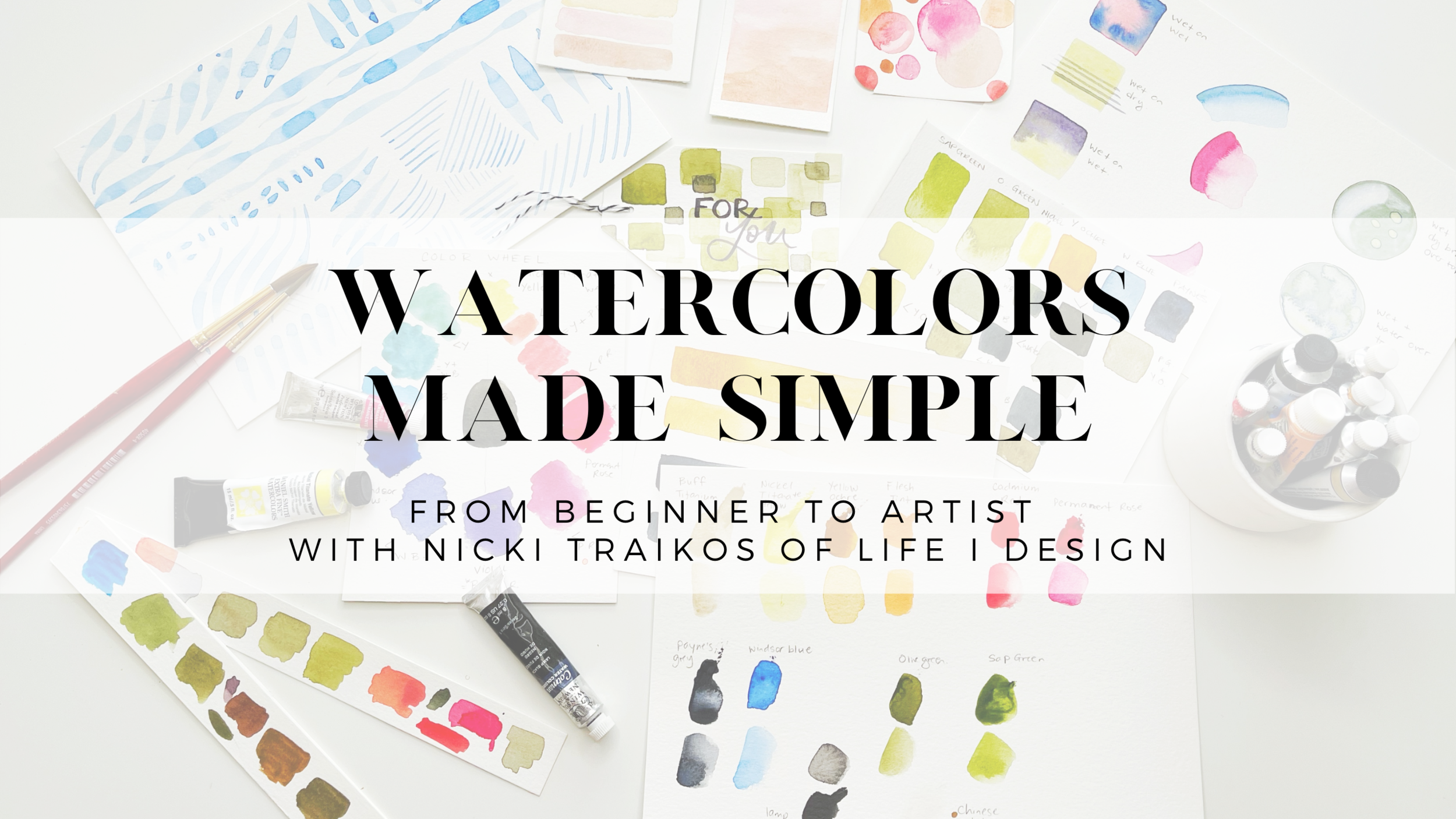 Watercolour guide: extra tools to ease your process