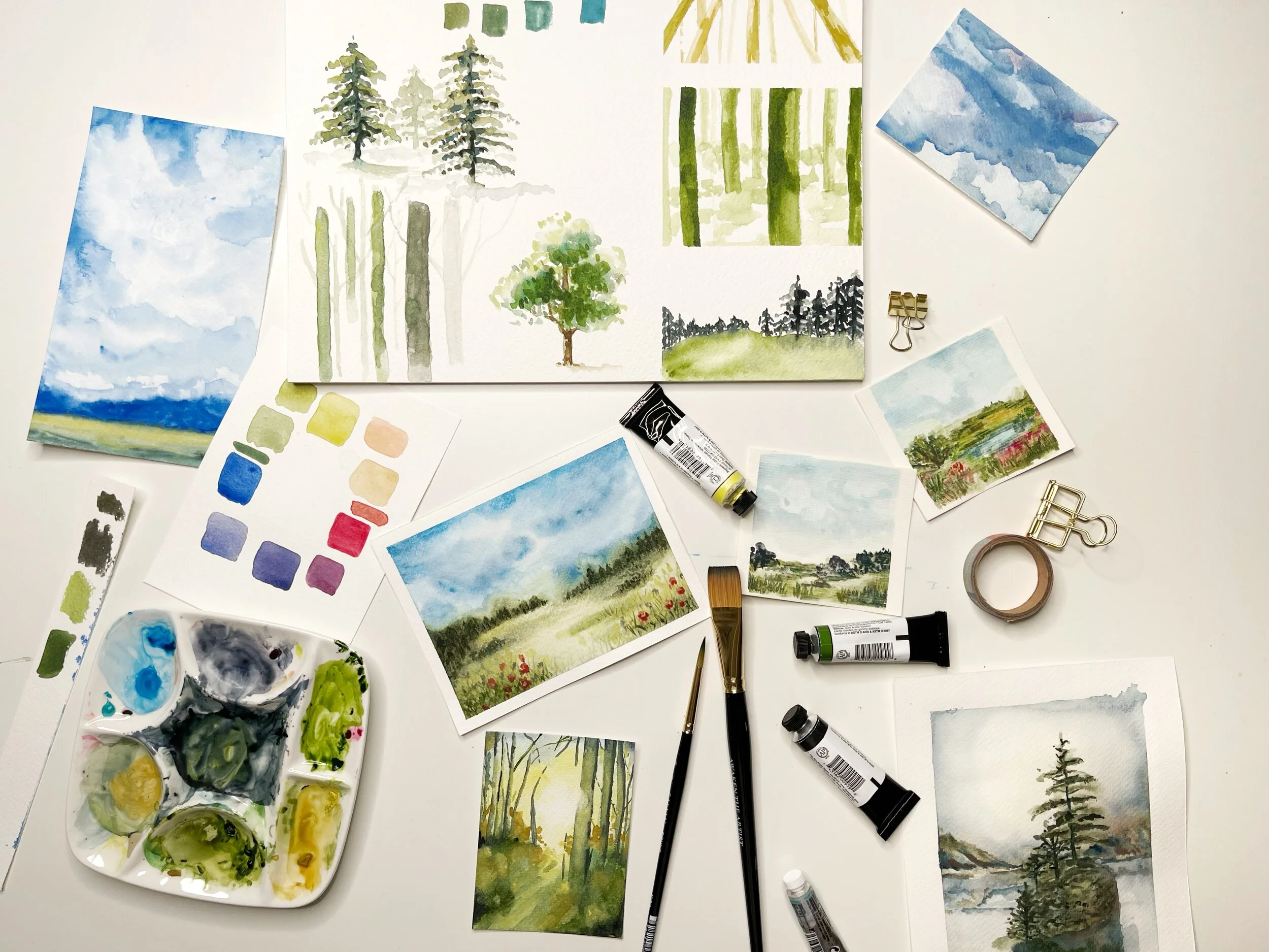 Watercolors Landscapes Made Simple — Nicki Traikos life i design
