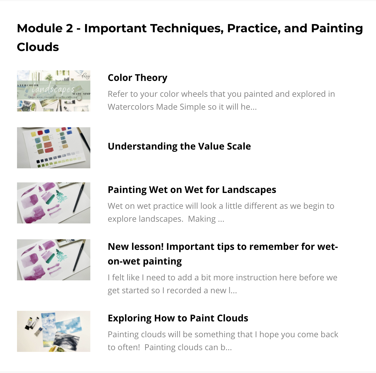 Modern Watercolor for Beginners is open! — Nicki Traikos, life i design