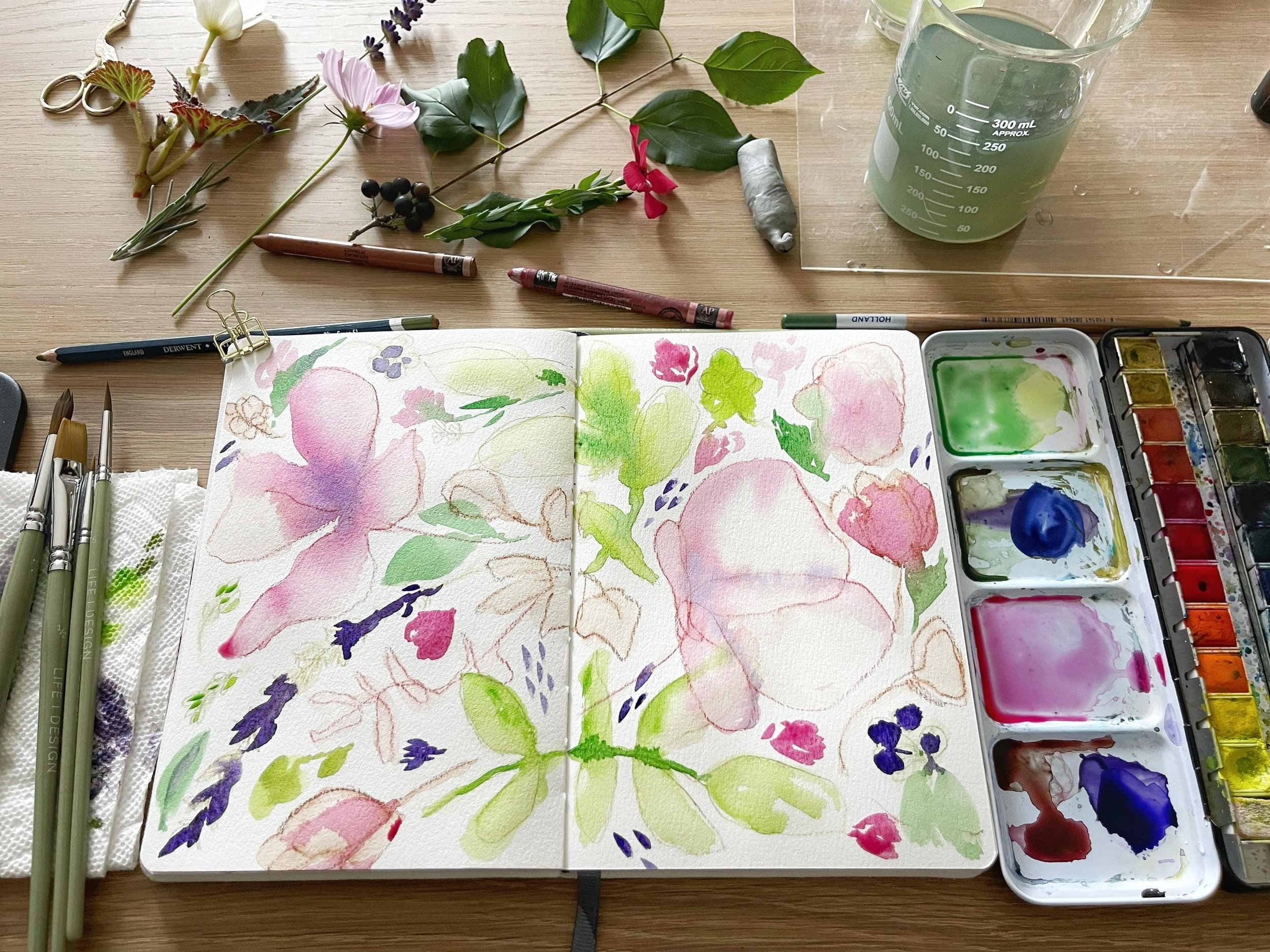 Create Beautiful Watercolor Sketchbook Collections — Nicki Traikos, life i  design