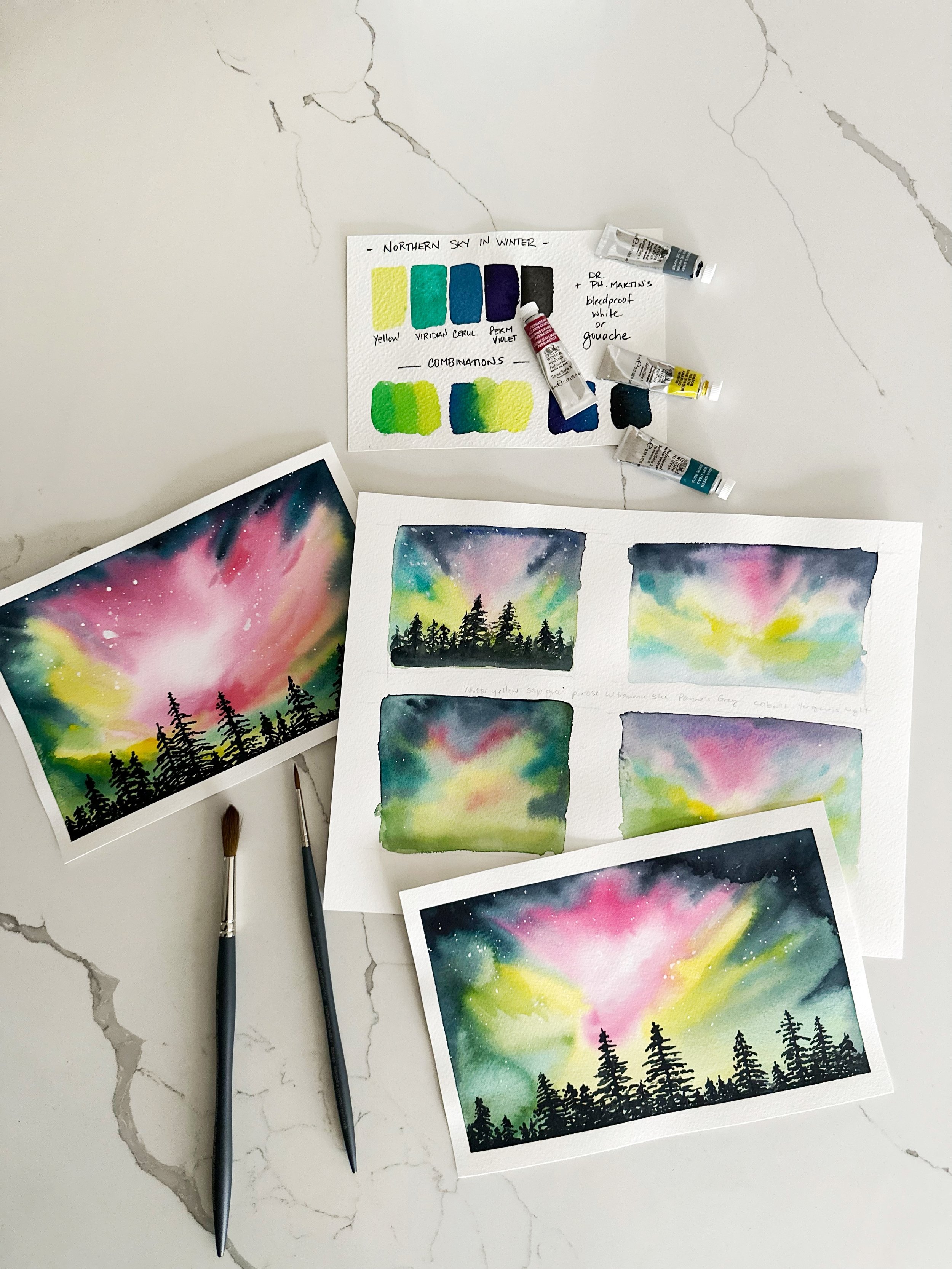 Watercolors Landscapes Made Simple — Nicki Traikos, life i design