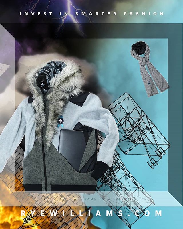 SWIPE + Invest in smarter fashion
@rye.williams R Y E W I L L I A M S .C O M

Tech Climber - Fashioned by
RYE + WILLIAMS CREATIVE GROUP 
13in laptop, 1L water bottle, Scarves, Neck Pillow... it all fits.