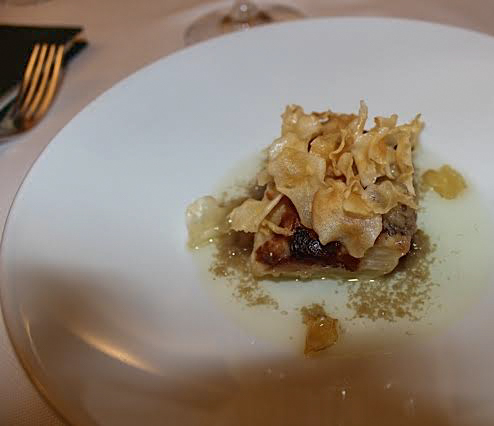 Millefoglie di Girasole con Salsa di Acciughe 