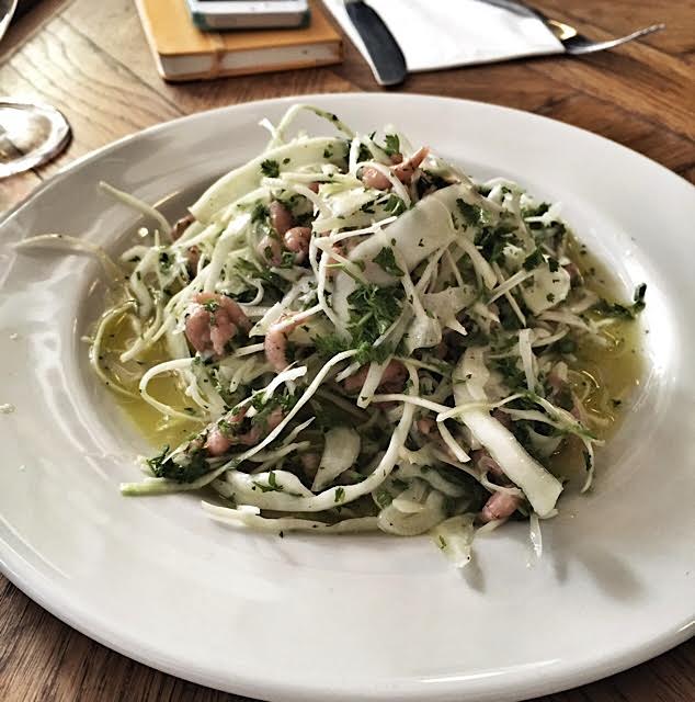 White Cabbage and Brown Salad