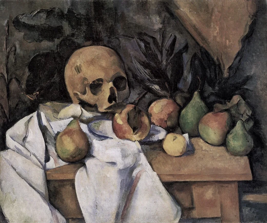 Paul Cézanne - Nature morte au crâne