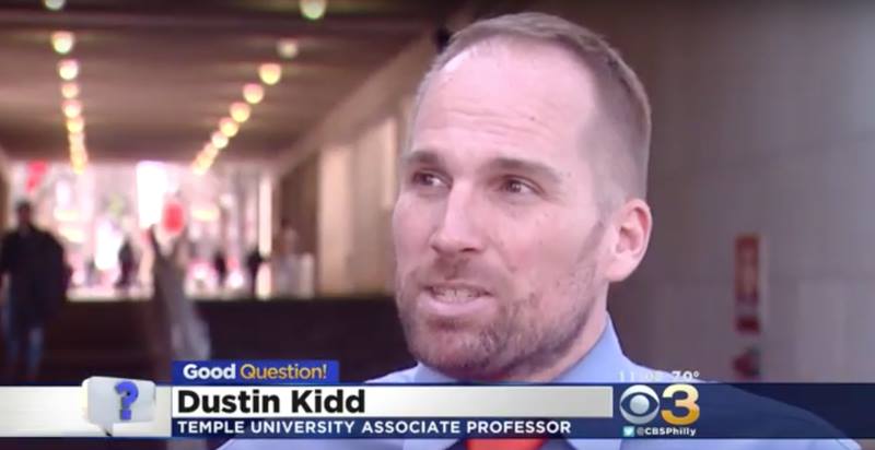 Screen capture of CBS3 interview.