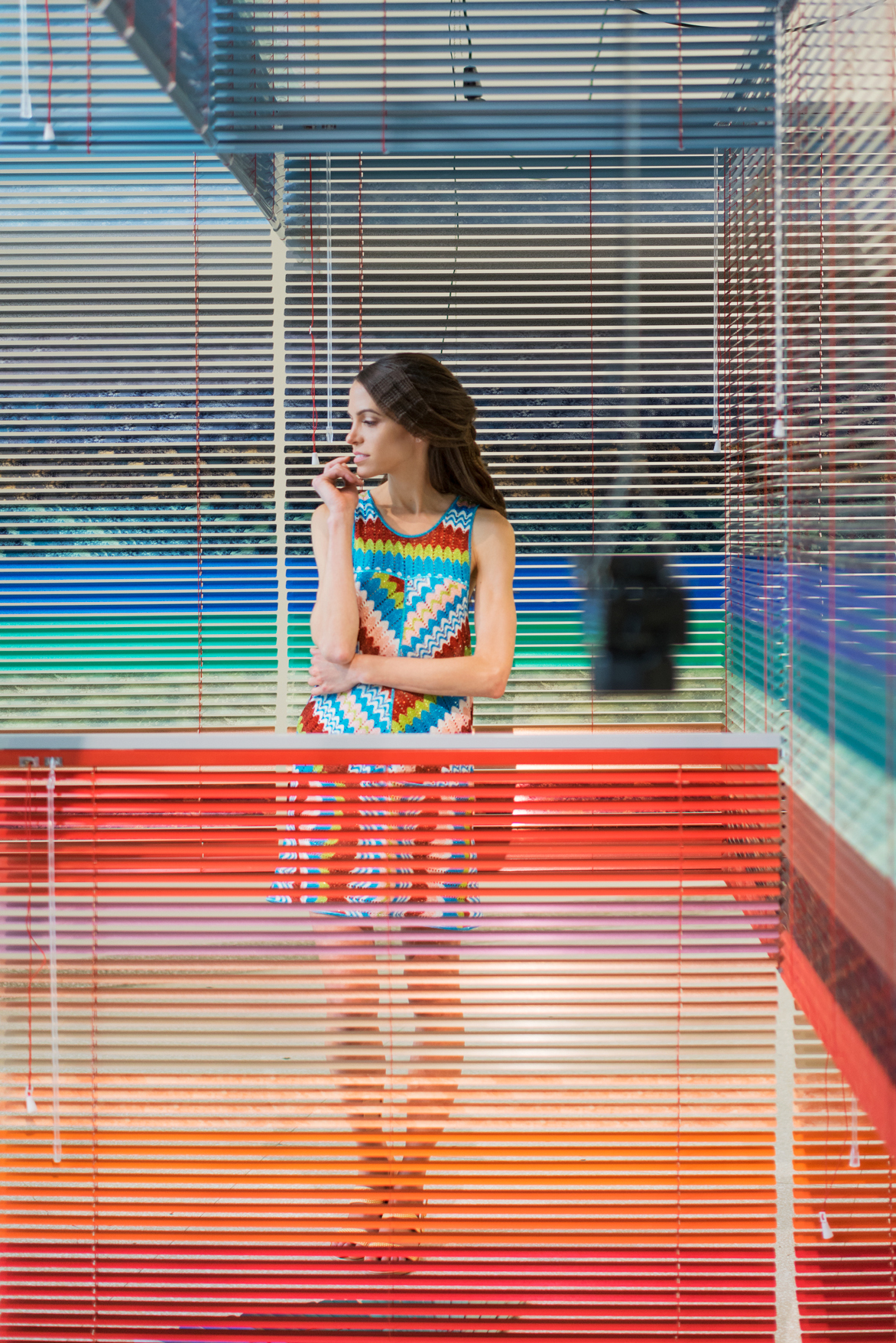 Model: Pari Ehsan Makeup: Jessica Sanner Hair: Cosma De Marinis Art: Storylines: Contemporary Art at the Guggenheim Featured on Barney's The Window (uncredited)