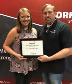 Yorktown August 2018 Co-Employee of the Month, Nancy Kate Baugher
