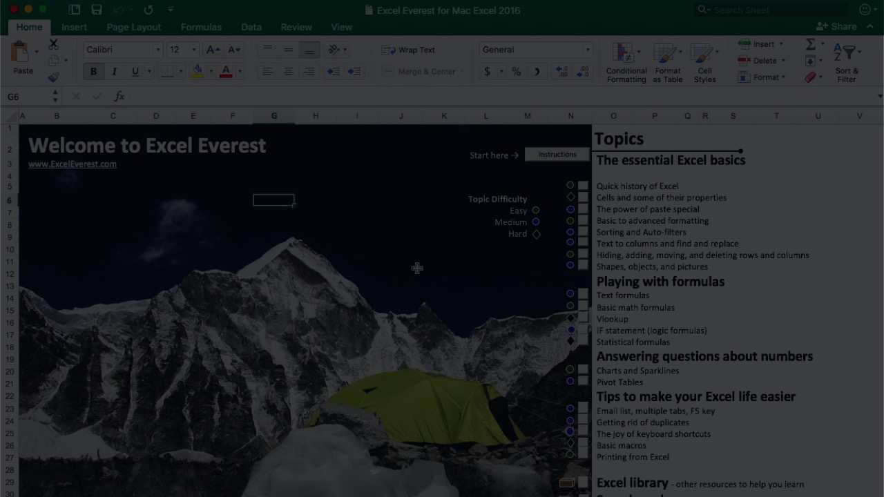 interactive excel 2016 tutorial for mac interactive excel 2016 tutorial for mac