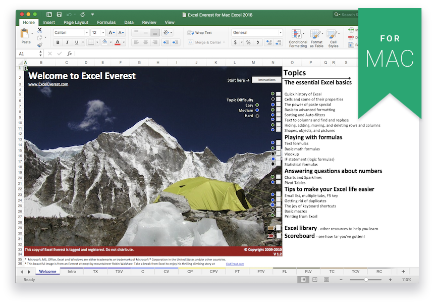 Microsoft Excel MAC: Excel Training