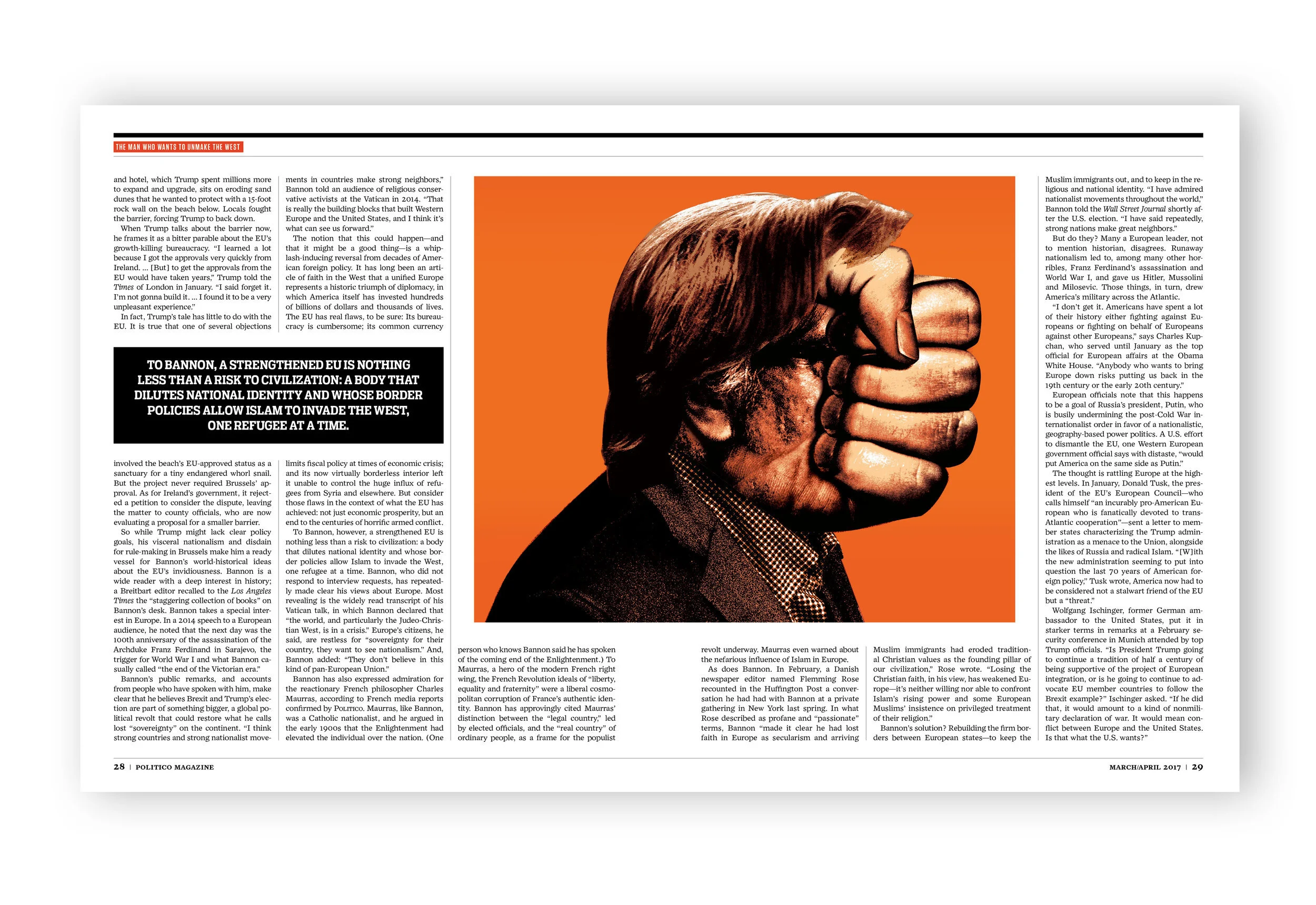 Design and art direction for print and digital magazine story