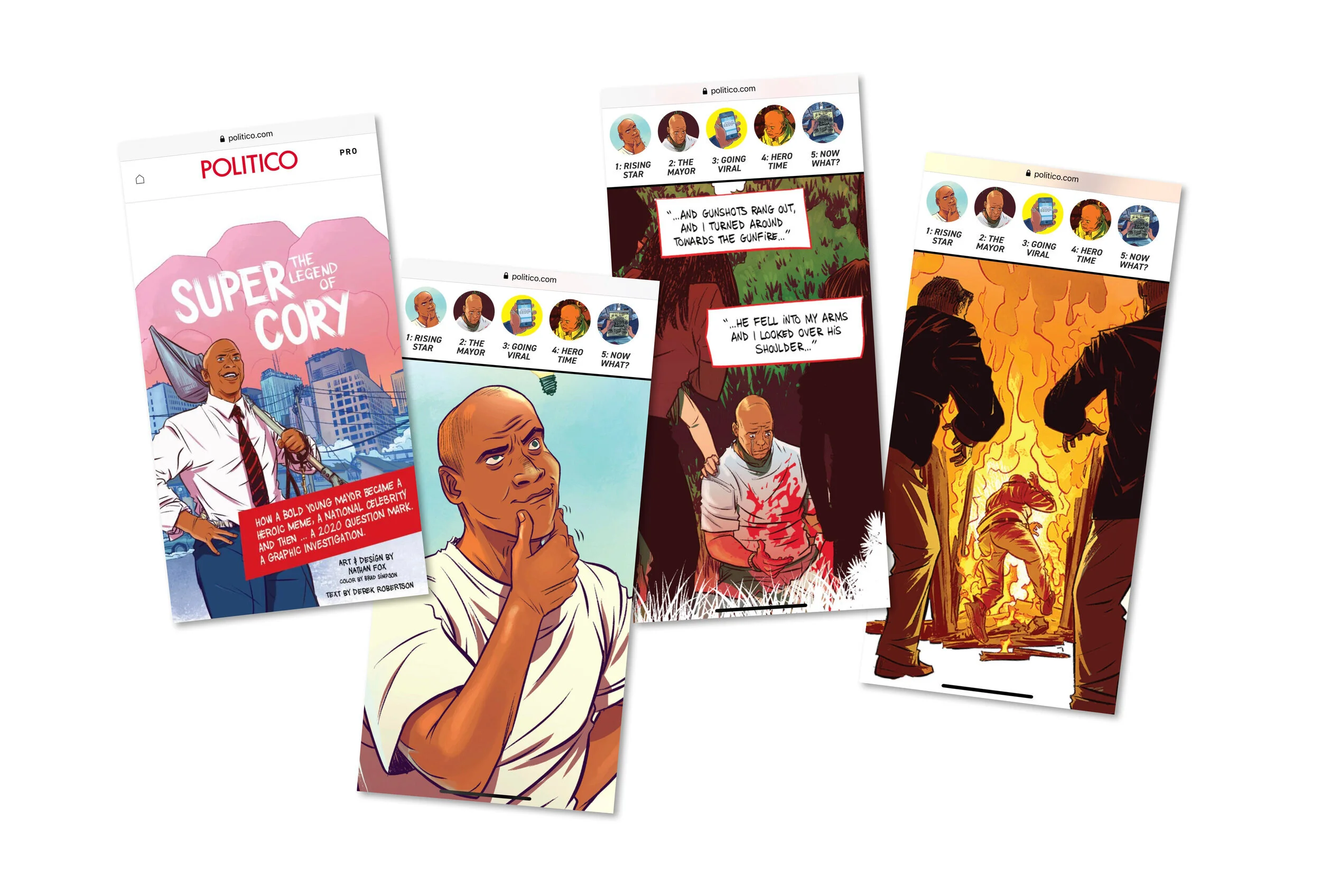 Art direction and design of graphic novel. Art by Nathan Fox.