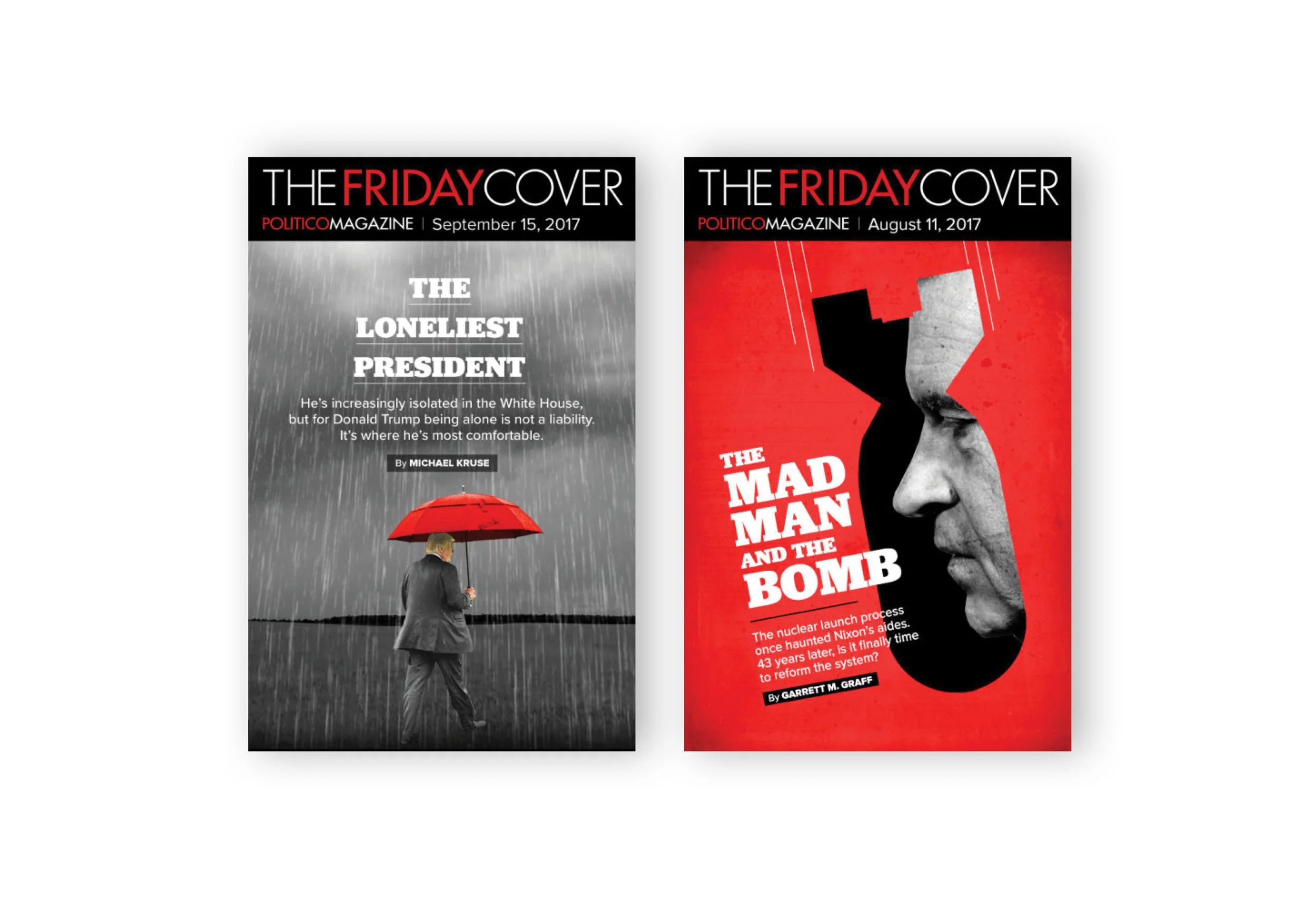 Photoillustrations for digital magazine covers