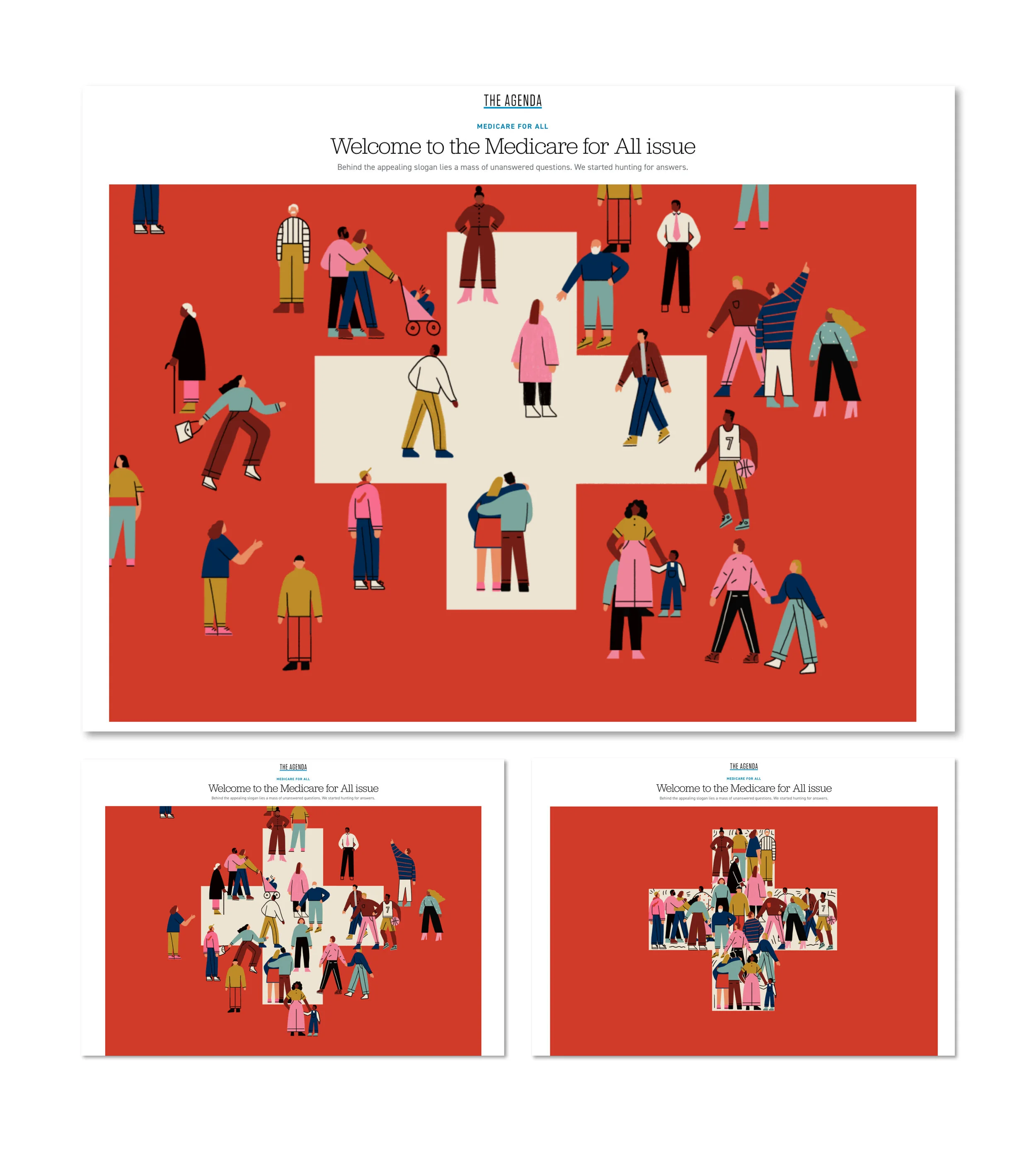 Art direction of animation for the lede story of Politico's online policy magazine, The Agenda.