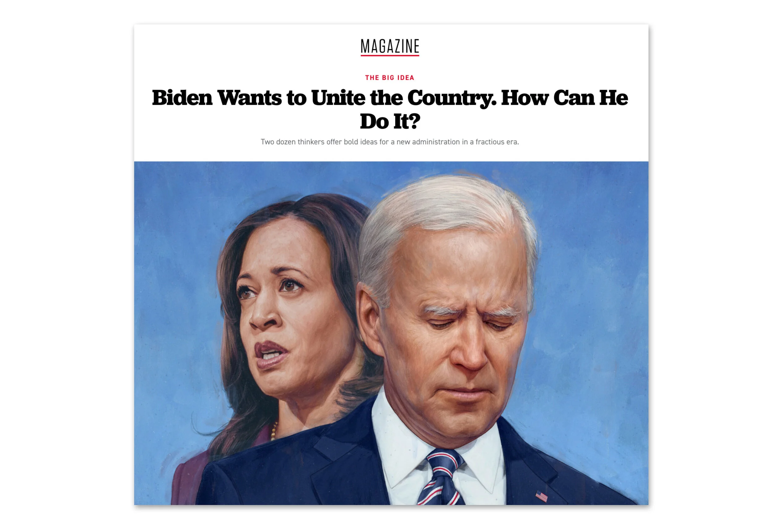 Design and art direction for Politico online magazine story. Illustration by Kevin McGivern.