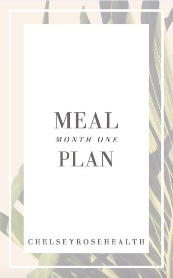 One Month Meal Plan (individual)