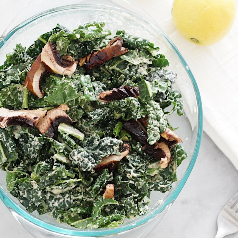 KALE CAESAR SALAD (PURELY ELIZABETH)
