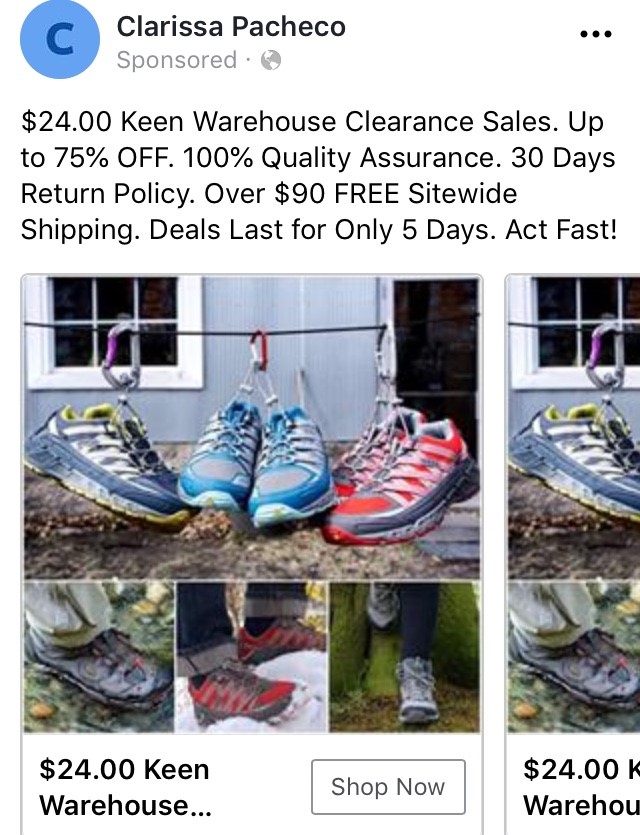 keen warehouse clearance sale