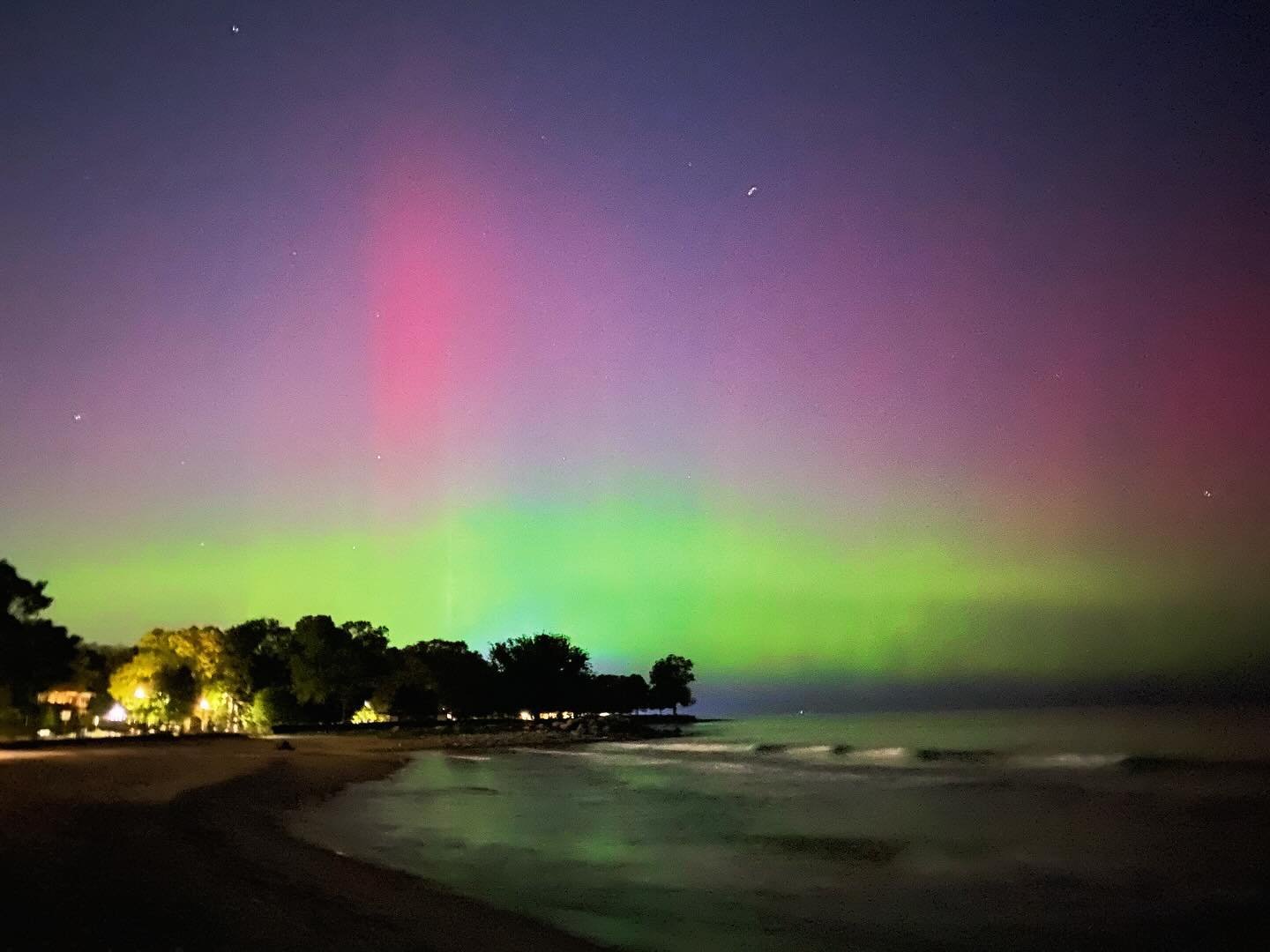 Two nights in a row, in a latitude so far south, it feels impossible. And yet here they are again: somehow brighter and more beautiful than the night before &mdash; and perhaps even more so than when I first saw them here in May. 

When I saw them th