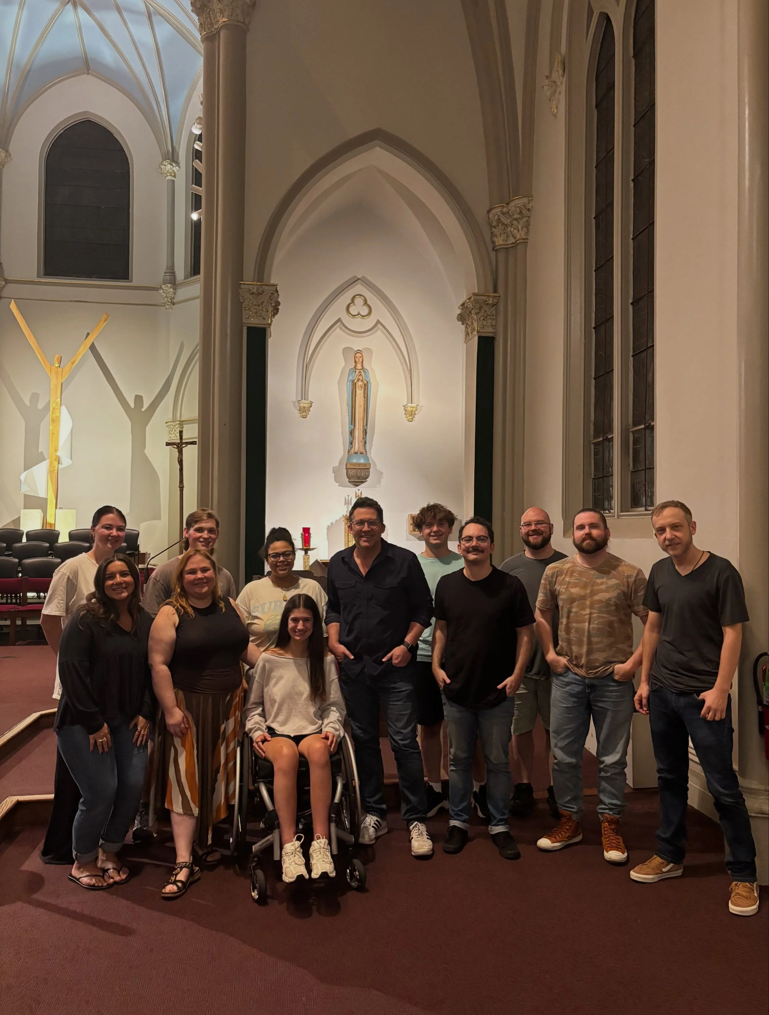 Lovely, personal evening with some of the students leading music every week at Duquesne University. We were able to sing, pray, and discuss the ministry of worship leading for the church.

I&rsquo;m not entirely sure they learned anything but I did. 