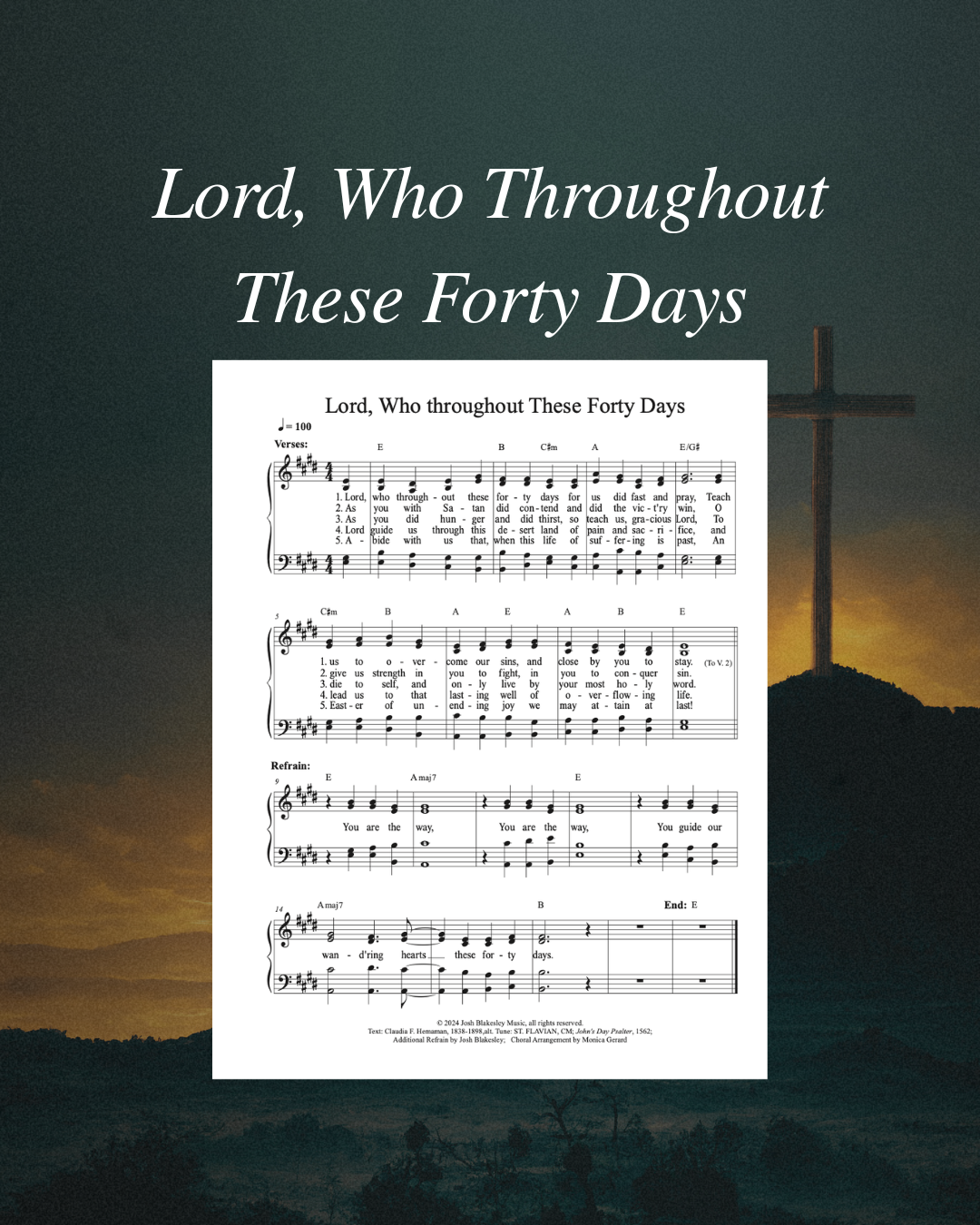Lord, Who Throughout These Forty Days