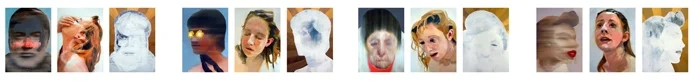 Untitled Heroes / 5" x 7" each / Oil on board / 2011