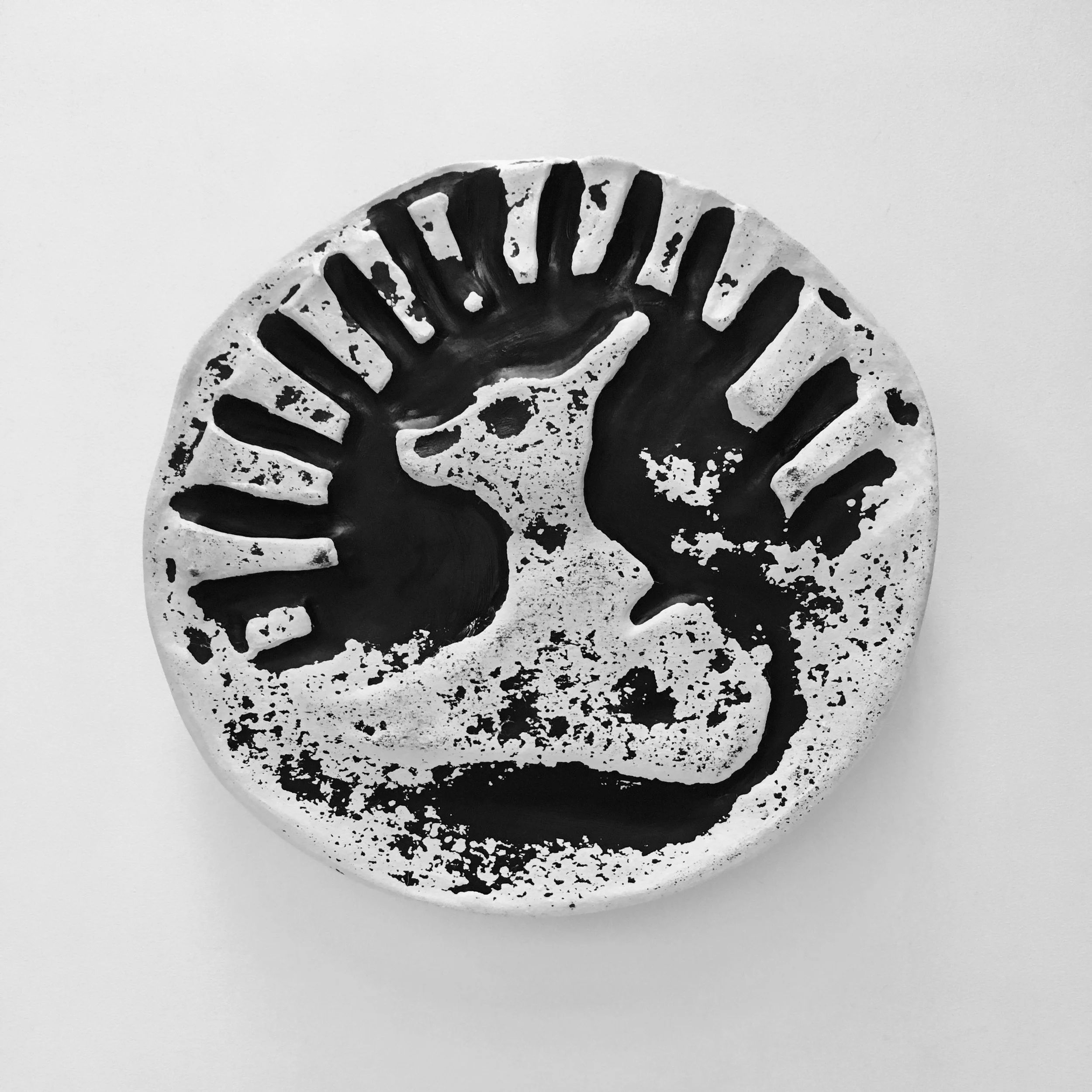 Radiator / 9" round / Painted ceramic / 2018