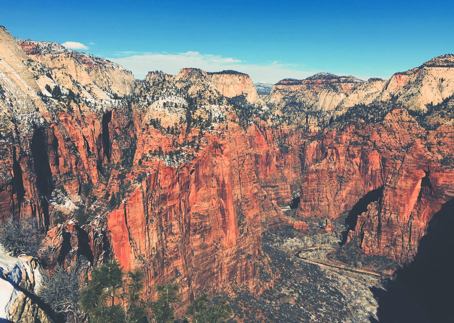 view from the other side of Angel's Landing