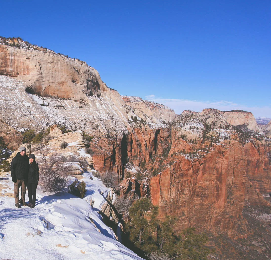 on top of the world at Angle's Landing