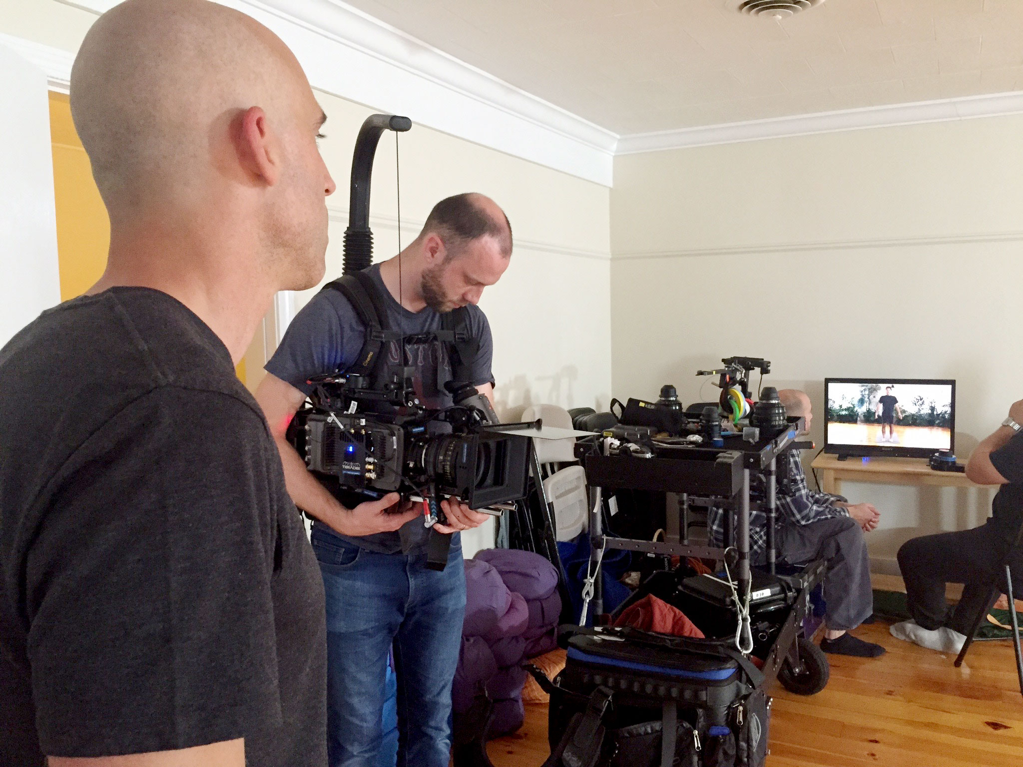 Shoot day for the new video.