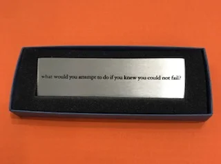 What would you attempt to do if you knew you could not fail?