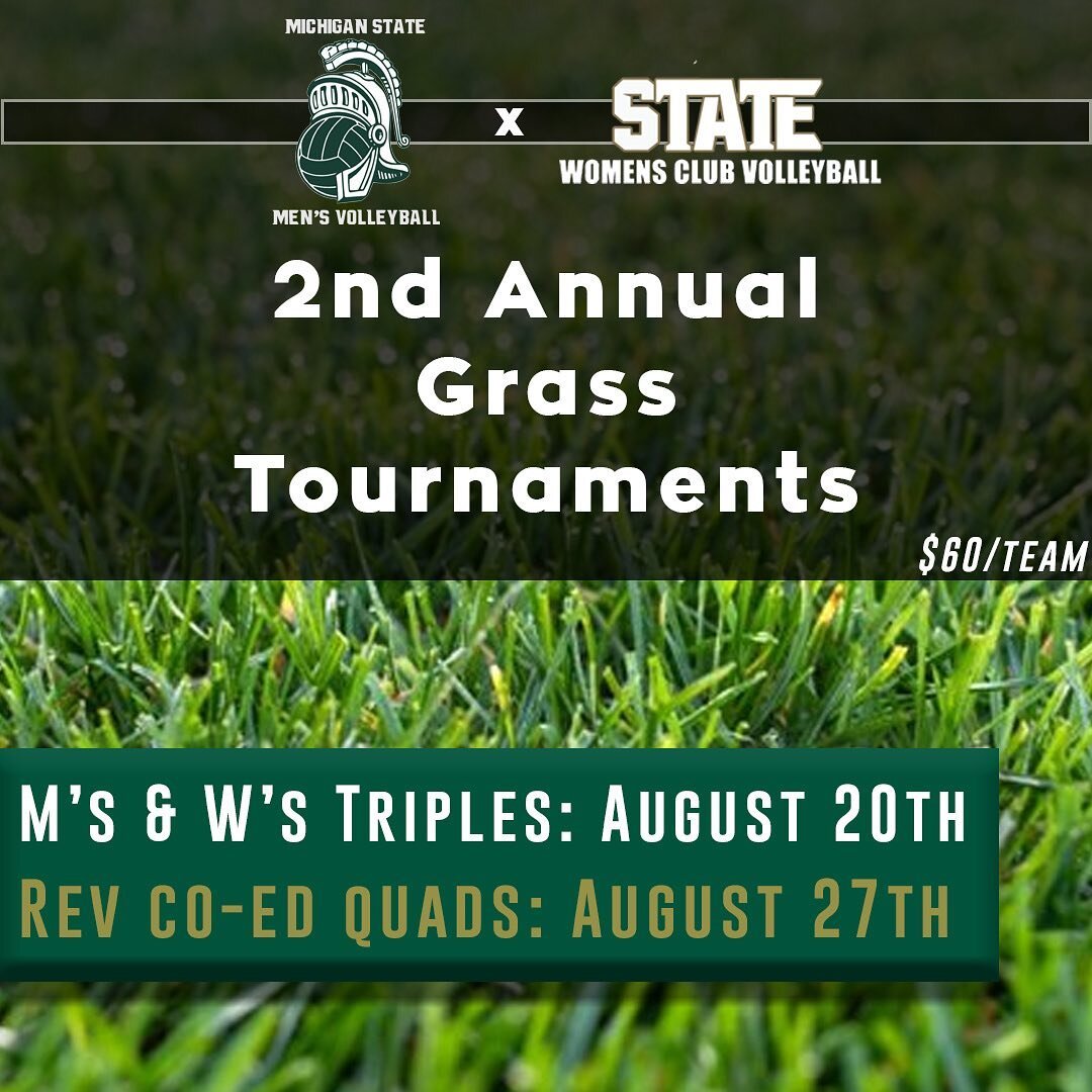 It&rsquo;s that time of year again! ⏰

@msuwcvb is back. After hosting a successful grass tournament last year, the ladies have doubled down and allowed us to join the fun 🤩 

Find registration in our Linktree 🌲 in our bio! 

#GoGreen #MSUMCV #MSUW