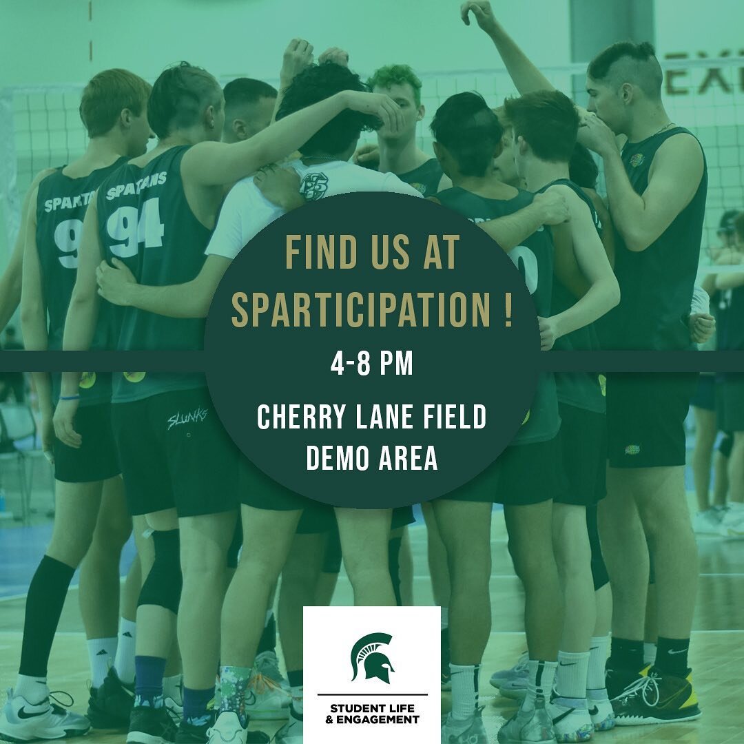 Come talk to us at Sparticipation tomorrow! 

From 4-8 pm you can find us in the Demo area where we&rsquo;ll have a net up 

Come through and ask questions, meet the fellas and play some ball with us🏐