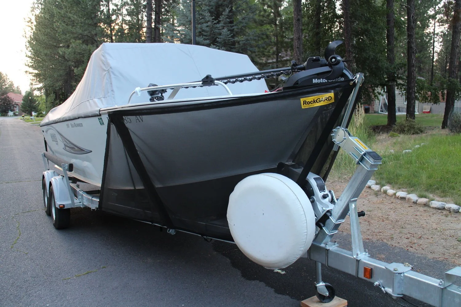 RockGARD Attached to winterized boat