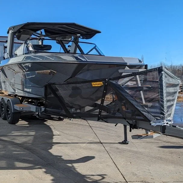 Picklefork rockGARD attached to surf boat