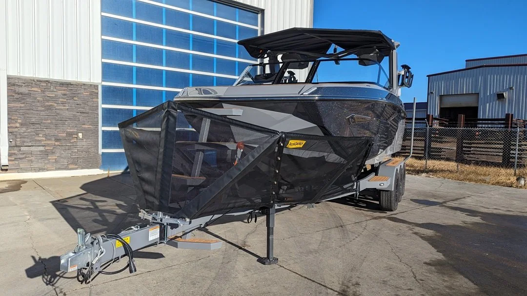 Picklefork rockGARD attached to surf boat