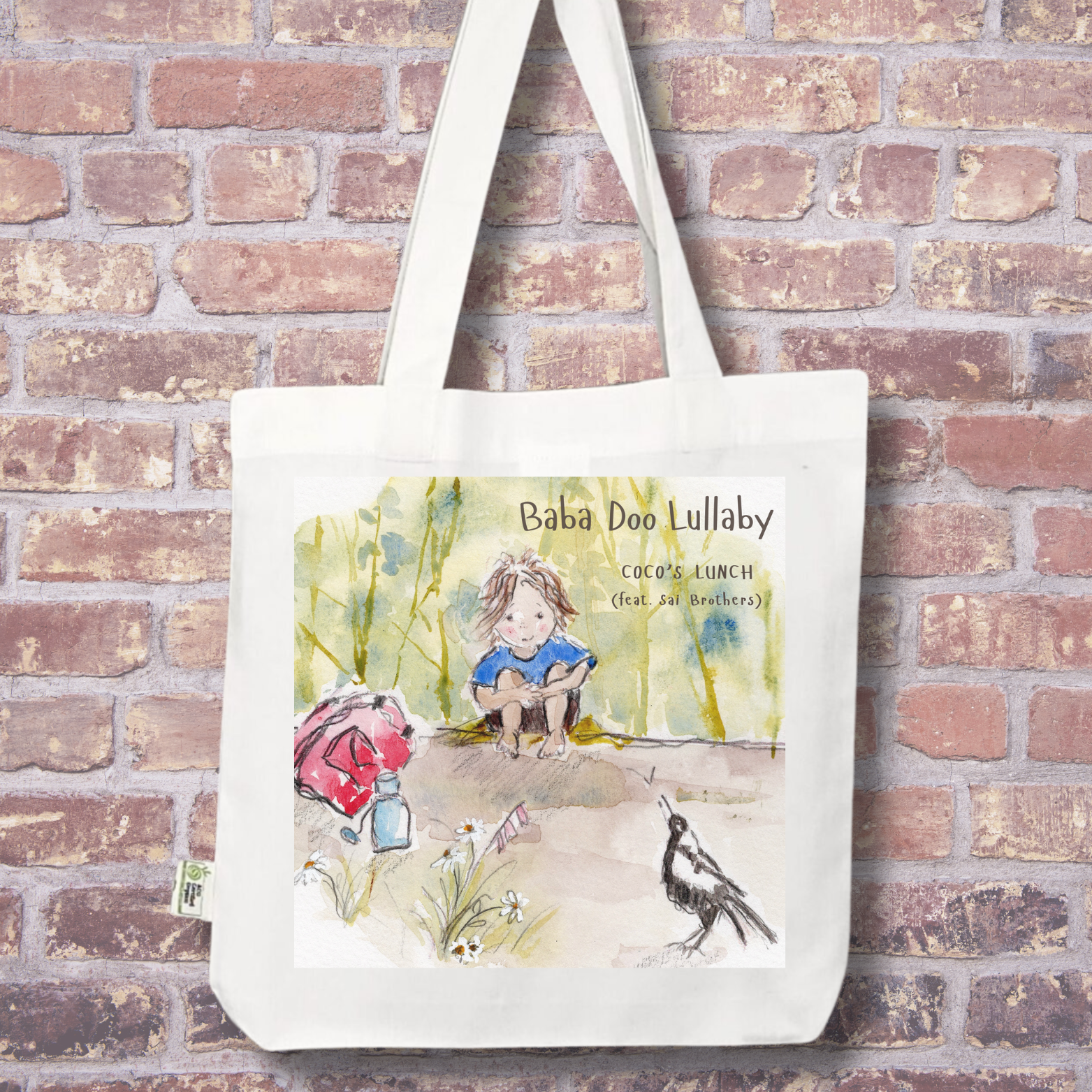 Baba Doo Lullaby Tote in White.png